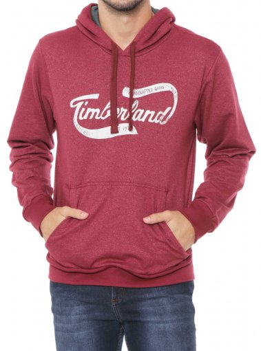 timberland red moletom com capuz