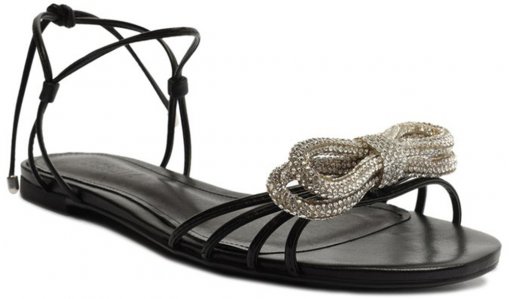 SCHUTZ Sandália Rasteira Slide Nobuck Laço - Roxo - GLAMI.com.br
