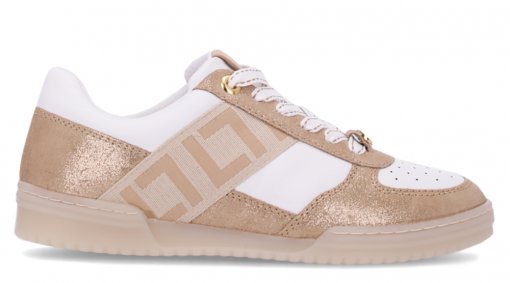 Tenis Luz da Lua LL Camurca Com Brilho 60780003 | Napolitana Calçados