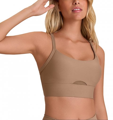 トップス trace cross tops beige Top Live Cross By Nature P1345 | Napolitana Calçados