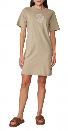 Vestido T-Shirt Curto Colcci Estampado Napolitana