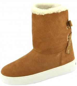 bota de camurça com pelinho