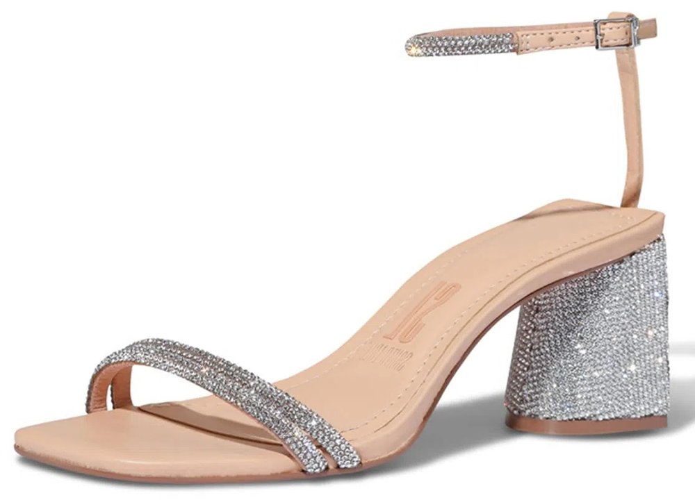 Sandalia Santa Lolla Salto Baixo Strass 05e5.2ad2.018a | Napolitana ...