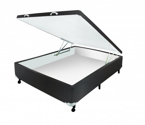 Box Castor Baú Universal Casal Marrom New 138x188x36