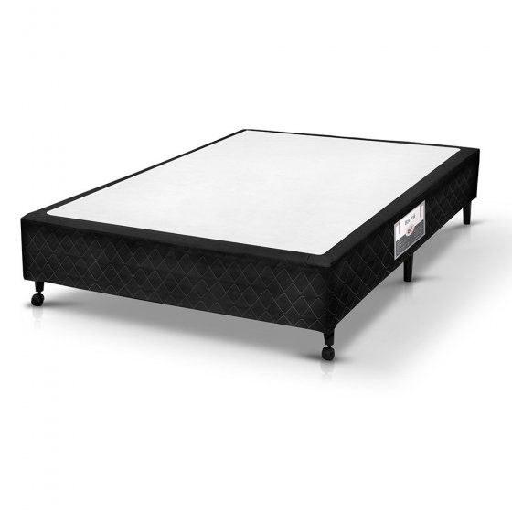 Box Castor SI Solteiro Poli Preto 120x203x27