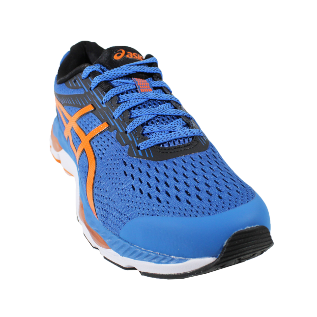 asics azul e laranja