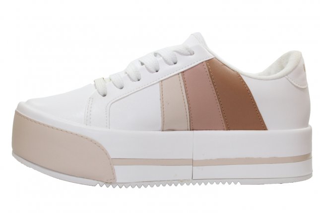 tenis branco plataforma vizzano