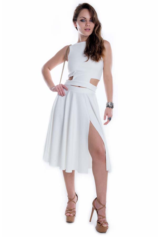 saia rodada com fenda