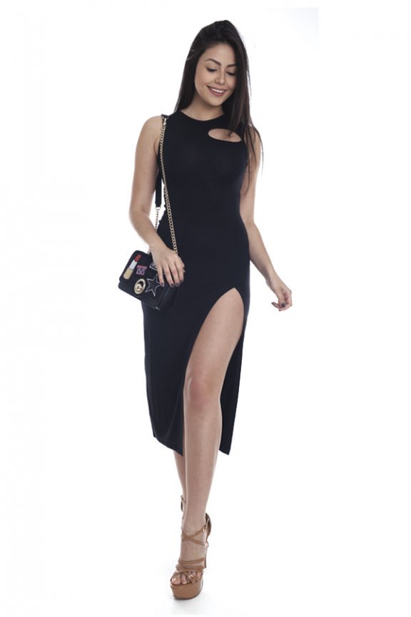 vestido midi viscolycra