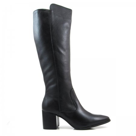 Bota Cano Longo Feminina Salto Grosso Carmina 60599 Couro Bota Cano Longo Feminina Salto Grosso Carmina 60599 Couro