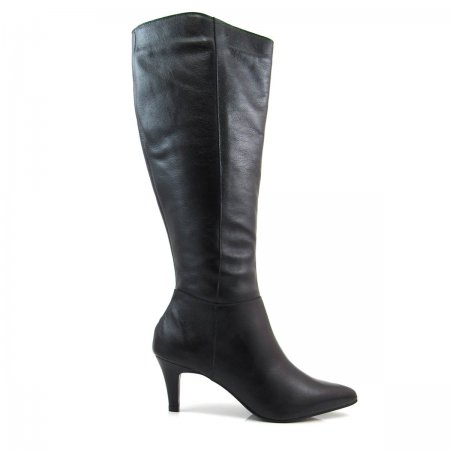 Bota Feminina Cano Longo Carmina 70119 Salto Fino Couro Bota Feminina Cano Longo Carmina 70119 Salto Fino Couro