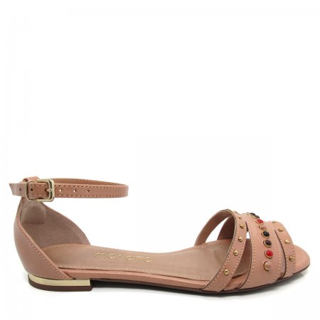 Sandália Feminina Rasteira Flat Mariotta 17532-677 Sandália Feminina Rasteira Flat Mariotta 17532-677