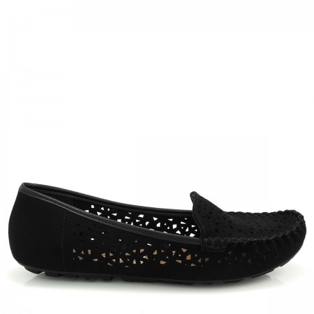 Sapato Mocassim Feminino Vizzano 1187117 com Furos a Laser Sapato Mocassim Feminino Vizzano 1187117 com Furos a Laser