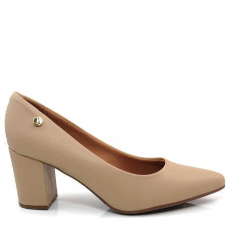 Scarpin Bico Fino Feminino Salto Grosso Vizzano 1290400 Scarpin Bico Fino Feminino Salto Grosso Vizzano 1290400