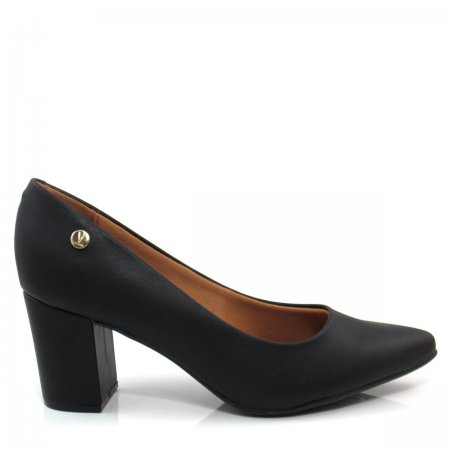 Scarpin Bico Fino Feminino Salto Grosso Vizzano 1290400 Scarpin Bico Fino Feminino Salto Grosso Vizzano 1290400