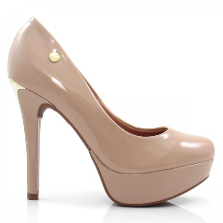 scarpin bico redondo salto fino