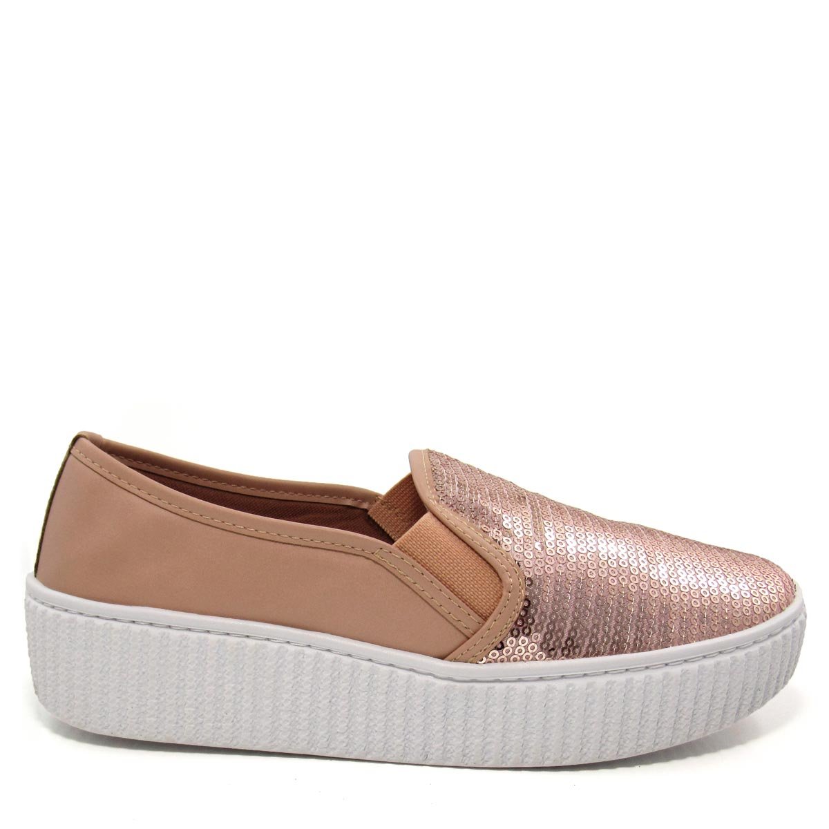 tenis slip on flatform feminino
