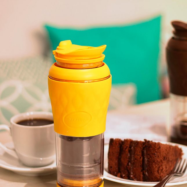 Cafeteira Portatil Pressca Azul 350ml