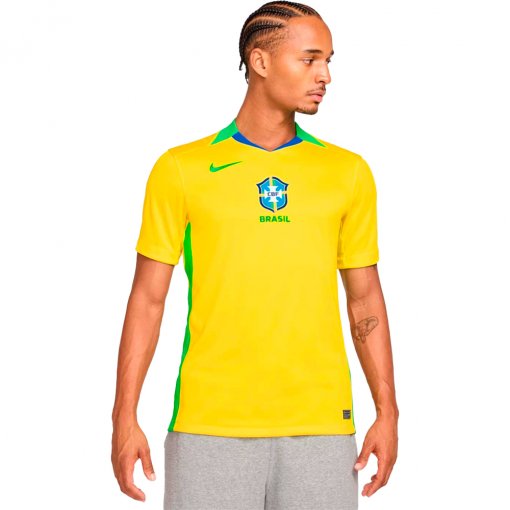 Camiseta Nike Brasil I 25/26 Torcedor Pro Masculina