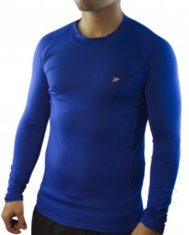 camisa térmica azul