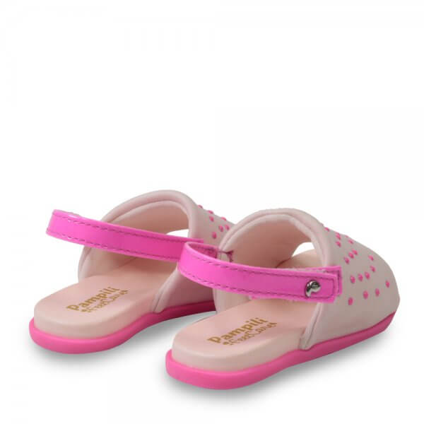 SANDALIA INFANTIL PAMPILI NOW UNITED PRETO LEOPAM KIDS