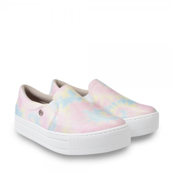 Tênis Casual Via Marte 20-13788 Slip On Tie Day Feminino
