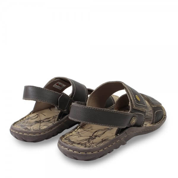 sandalia masculina de couro freeway