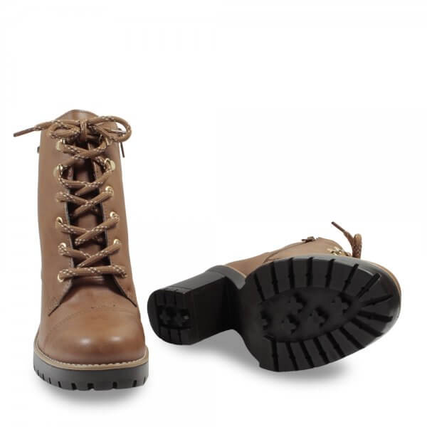 Coturno Via Marte Tratorado Marrom - GLAMI.com.br
