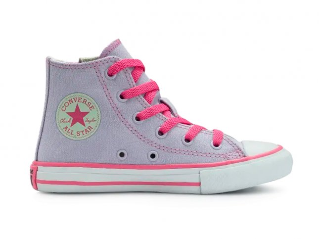 Tênis All Star Cano Alto Side Zip Canvas Infantil Ck1250 Tênis