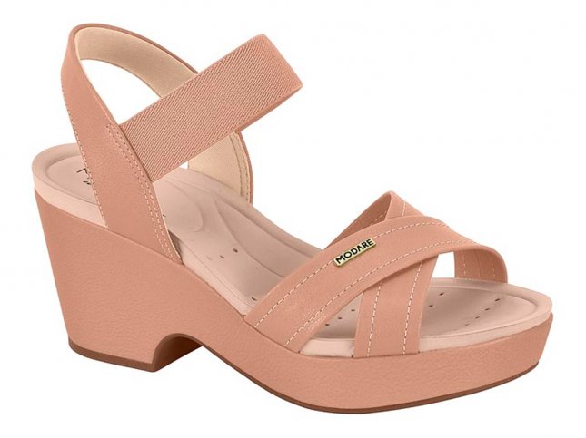 Modare Conforto Sandalia Anabela Modare Salto Anabela Sandalia