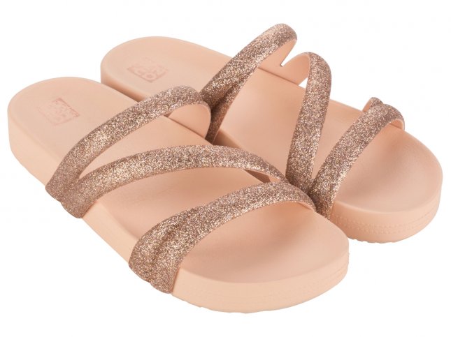 Chinelo Slide Zaxy Glitter 18956 33/40 - Chinelos feminino