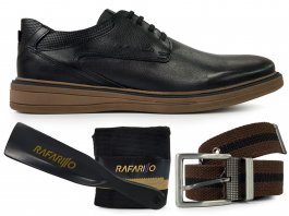 Kit em Sapato Rafarillo Boston Em Couro Original Sapato Casual