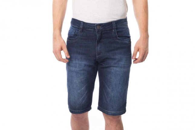 bermuda jeans masculina escura