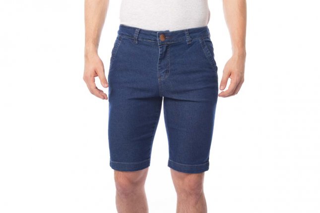 bermuda jeans masculina bolso faca