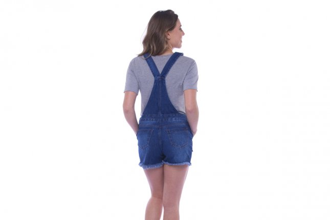 comprar jardineira jeans feminina