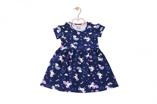Imagem - Vestido Cotton Bebê Menina Estampa Unicórnio