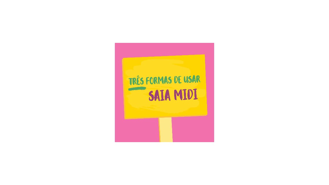Três formas de usar a saia midi