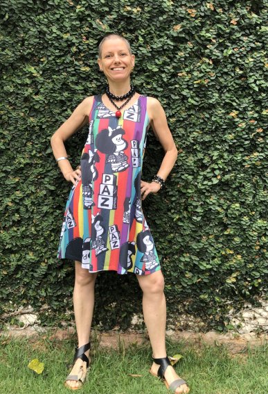 VESTIDO REGATA MAFALDA PAZ LISTRADO