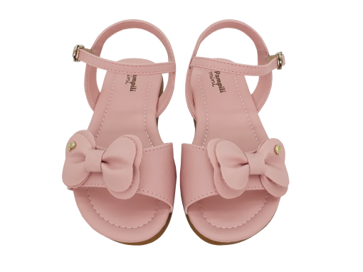 Sandália Infantil Pampili Linda Menina com Laço Duplo 451.056