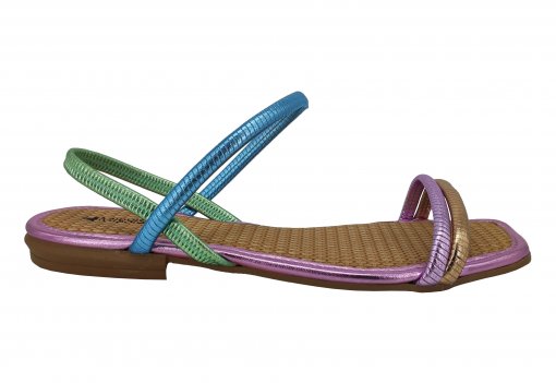 Sandalia Mississipi Sandalia Rasteira Azul Claro Sandália
