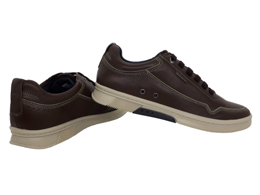 sapatenis masculino pegada couro