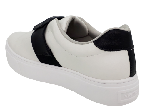 tênis feminino flatform elástico em x via marte