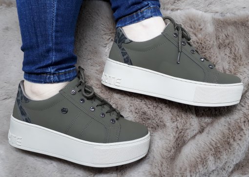 Tênis Via Marte Casual Feminino 21-559 Militar