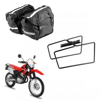 Alforge Nylon 26 Litros + Afastador Honda Xr250 Tornado