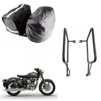 Alforge Nylon C/ Capa + Afastador Royal Enfield Classic 500