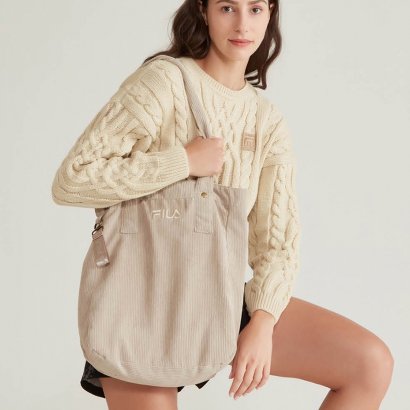 Bolsa Fila Corduroy 1034041 Areia Chuteira Nike, Adidas