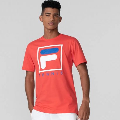 Camiseta Fila Soft Urban 1026310 Vermelho/branco/azul Chuteira