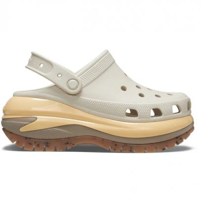 by itsu  Sandalia Crocs Mega Crush Clog 207988 207988-0LM - Bege - Chuteira