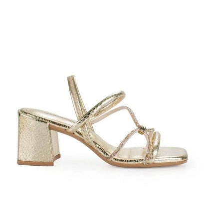 Sandalia Mississipi Mc261 MC261 0001 - Ouro/Champagne - Chuteira