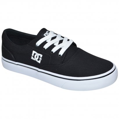 tenis dc preto e branco